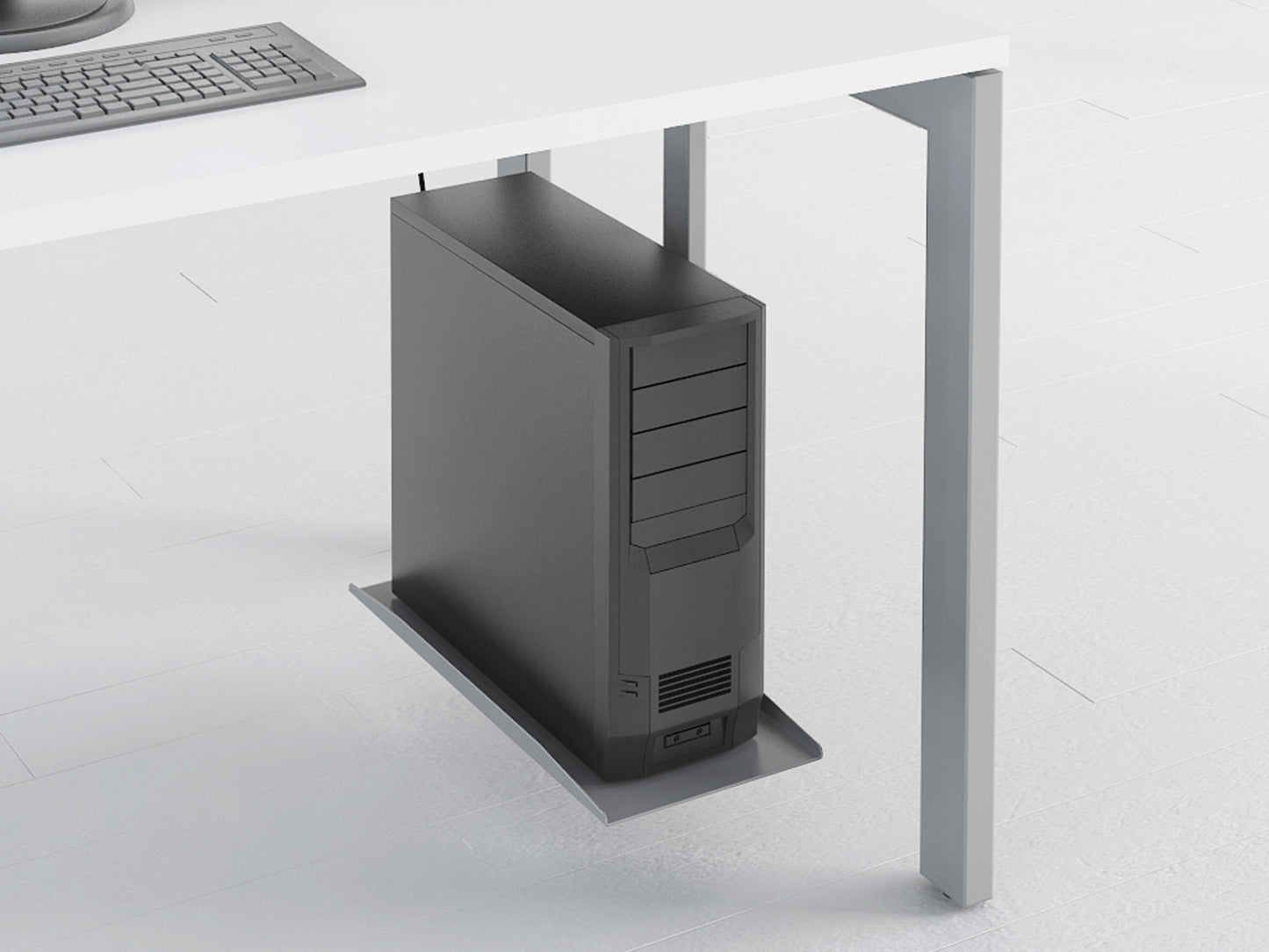 Support unité centrale fixe pour bureau
