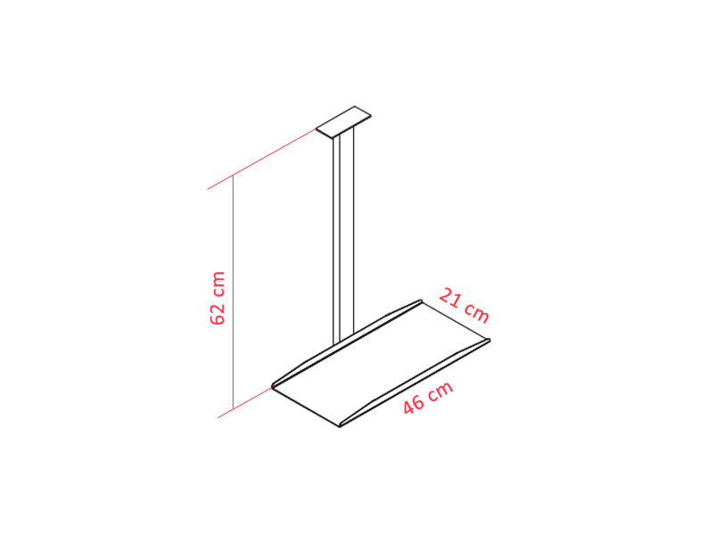 Support unité centrale fixe pour bureau